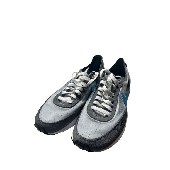 Nike Waffle Cool Grey Blue Size 7 Mens DA7995-003 Like New - Picture 1 of 6